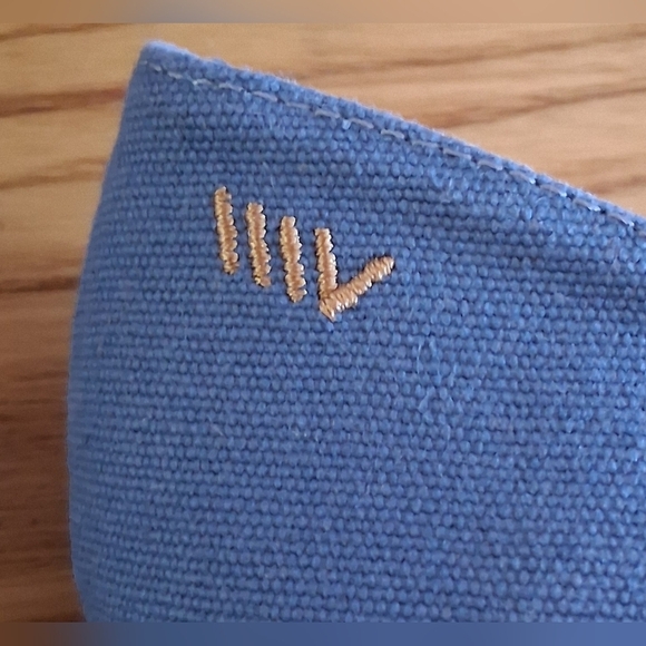 Viscata Blue Canvas Casual Neutral Everyday Espedrille Wedge Shoe SZ 8 38EU - Picture 8 of 8